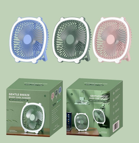 Pequeño Ventilador Recargable De Escritorio For Colgar.