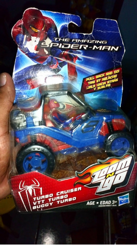 Vehículo The Amazing Spider-man Zoom N Go Buggy Turbo Figura