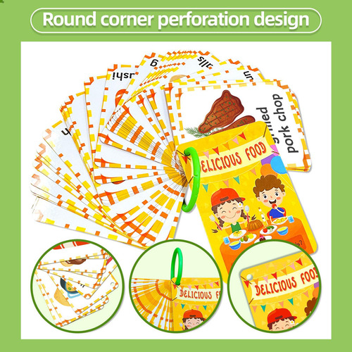 Tarjetas Flash De Alimentos Para Aprendizaje Temprano,