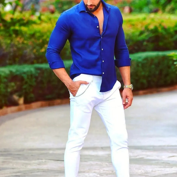 Pantalon Drill Blanco Hombre | MercadoLibre 📦