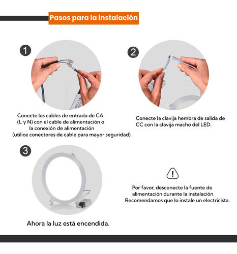 10pzs Balastra Transformador Driver Para Tiras De Led 8-18w Blanco