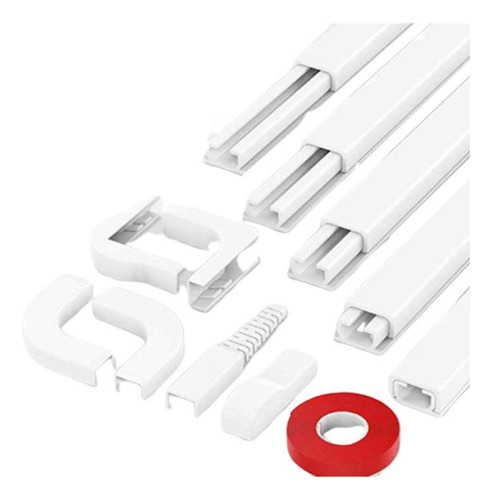 16 Pieza Cable Ocultor Mini Cubierta Pvc Corrector Canal