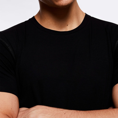 Imagen 4 de 5 de Remeras Manga Corta Lisas Hombre Gimnasio No Termica