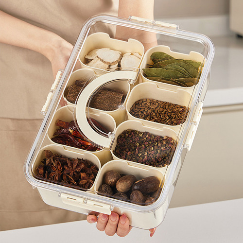 Caja De Almacenamiento Octogonal Para Refrigerador, Apta Par