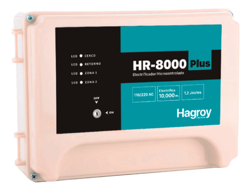 Energizador Cerco Eléctrico Hagroy Hr 8000 Plus