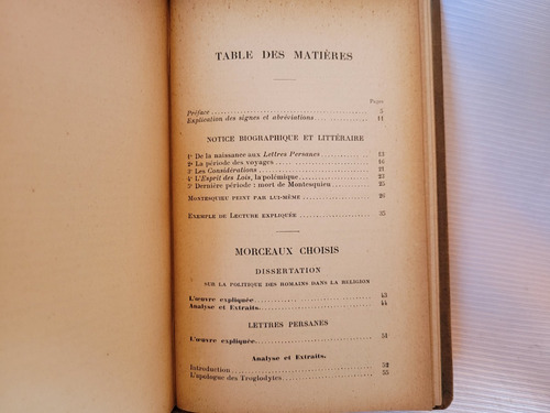 Montesquieu Morceaux Choisis Roustan Didier