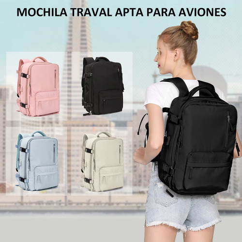 Mochila Viaje Genérica Large Travel Backpack Diseño Lisa 40l