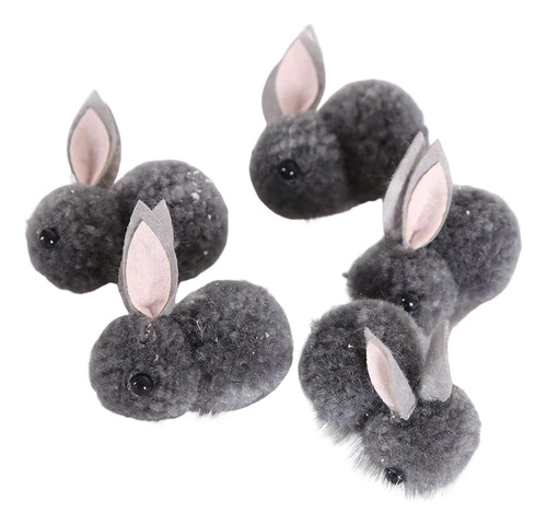 5 Unids Conejo De Pascua Animales De Peluche Suave Pequeño