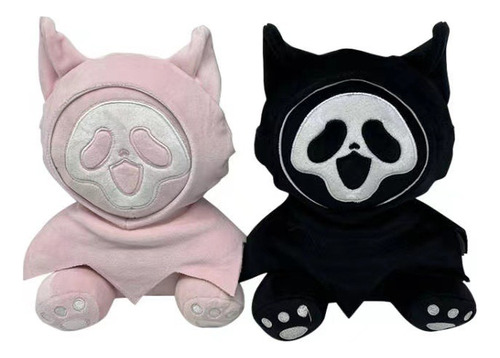 2pcs/set Ghostcat Face Qc Hell Muñeca Peluche Juguete Regalo