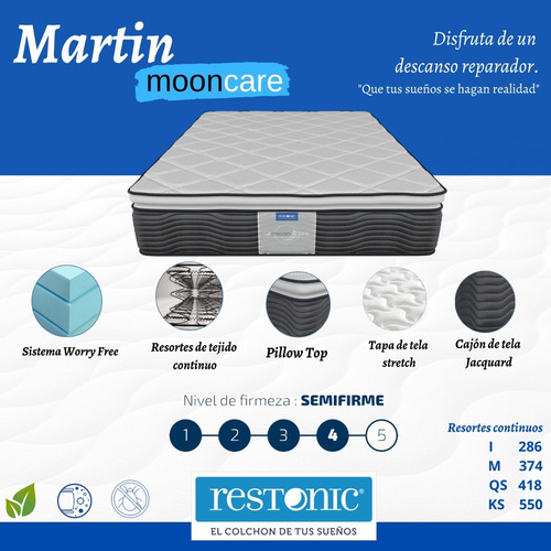 Colchón King Size Restonic Ortopédico Ultracomodo
