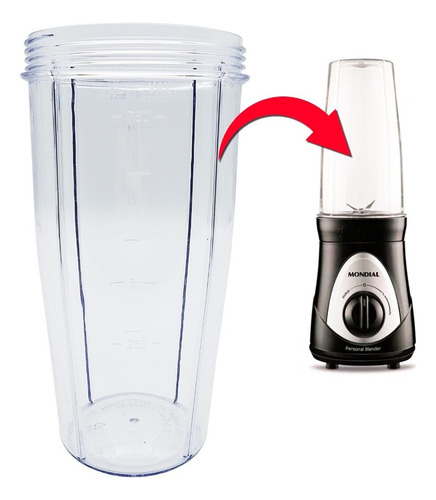 Copo Para Liquidificador Portátil Mondial  Personal Blender 