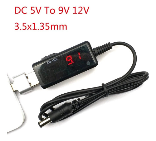 Conversor Usb Boost De 3,5 X 1,35 Mm, Conector De Aproximada