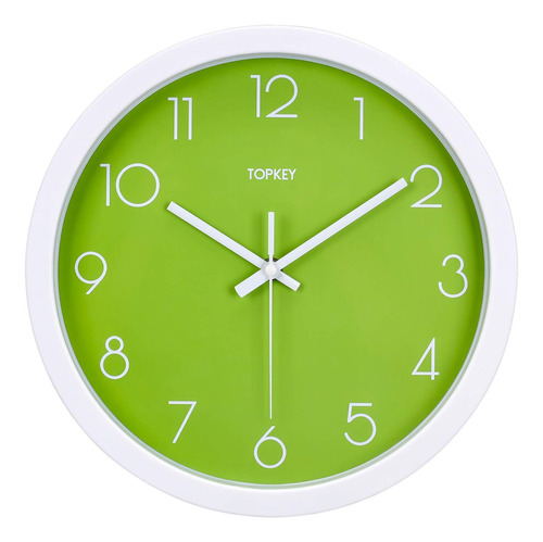 Topkey - Reloj De Pared De 12.0in, Silencioso, Decorativo, M