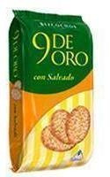 Pack X 24 Unid. Bizcochos  Salvado 200 Gr 9 De Oro Galletit