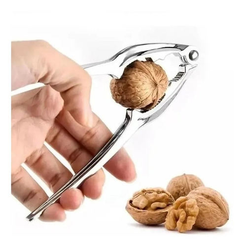 Imagen 4 de 7 de Rompe Nueces De Acero Inoxidable Cascanueces De 15cm Cocina