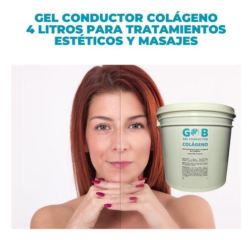Gel Conductor Colágeno - Gob - 4 Litros Fragancia Neutra