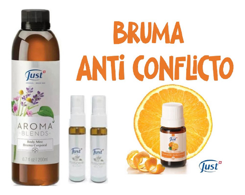 Aceite Naranja 5ml + Bruma Aromablends + 2 Atomizador Just