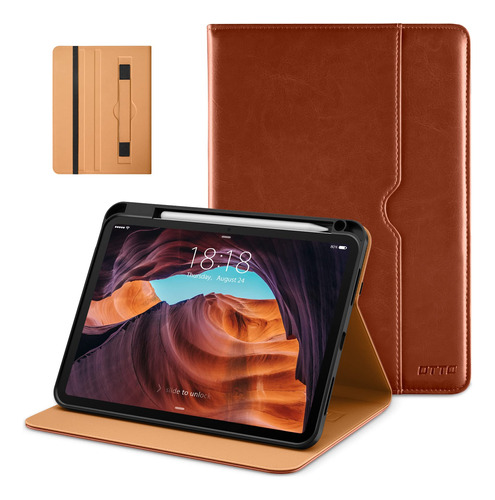 Dtto Estuche Para iPad ª Generacion Cuero Primera Lapice