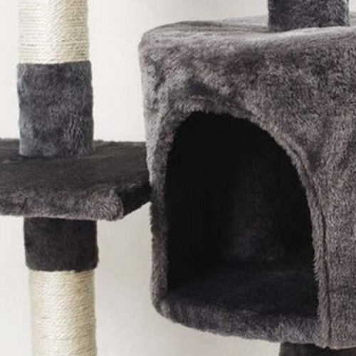 Rascador Para Gatos Torre De 4 Niveles 40 X 40 X 110 Cm