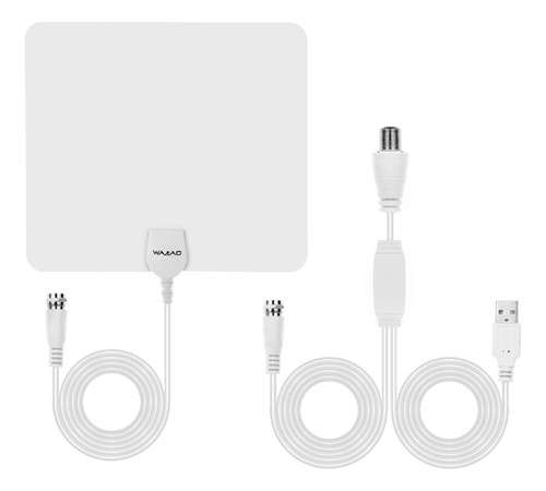 Antena De Tv Digital Hd Ultrafina Blanca Para Interiores