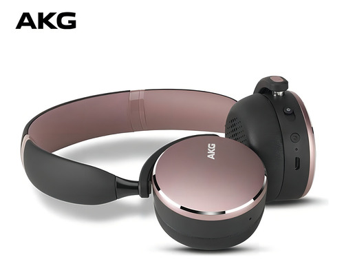 Fones de ouvido Bluetooth Samsung sem fio Akg Y500 33 horas rosa