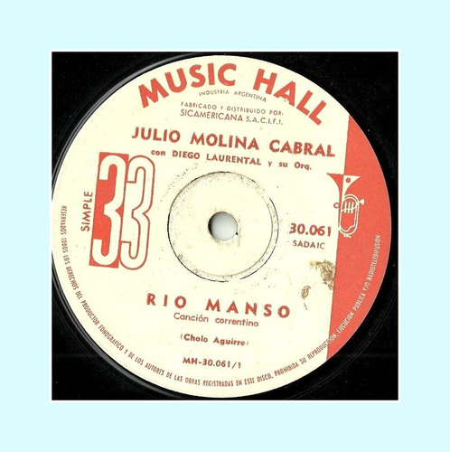 Julio Molina Cabral    Rio Manso  - Adorandote    ( Simple )