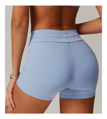Pantalones Cortos Deportivos Transpirables De Cintura Alta P