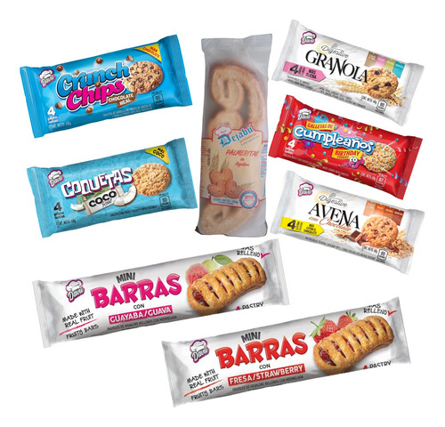 Galletas Combo Surtido  Davu 8 Unidades