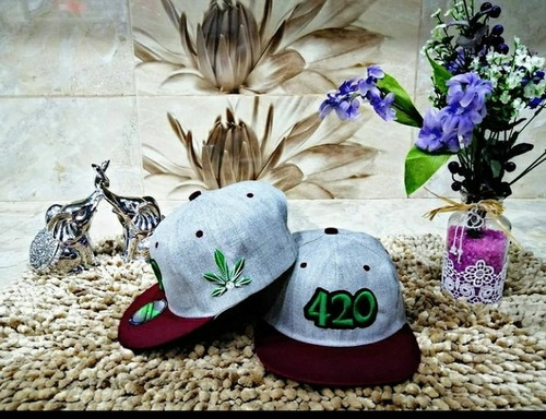 420 Cannabis Marihuana Gorra Original Snapback 420 