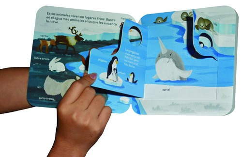 Tapitas Curiosas: Animales Salvajes Zoologico, De Garnett, Jaye. Editorial Cottage Door Press, Tapa Dura En Español, 2019