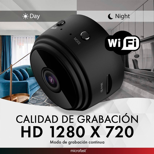 Imagen 2 de 10 de Mini Cámara Oculta Espía Wifi Full Hd Micrófono Batería