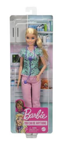 Muñeca Barbie Profesional Enfermera Con Accesorios