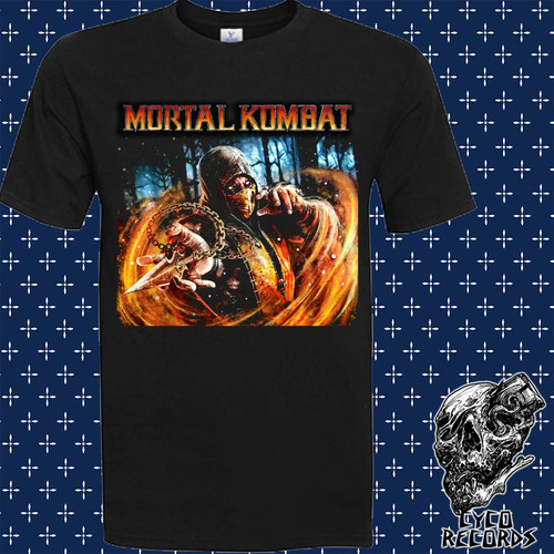 Imagen 1 de 2 de Mortal Kombat Escorpion - Videojuegos - Polera- Cyco Records
