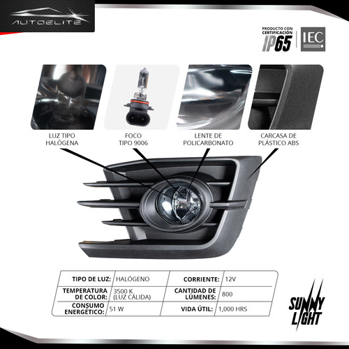 Kit Faros Niebla Para Gol 2017 2018 Biseles Arnes Switch