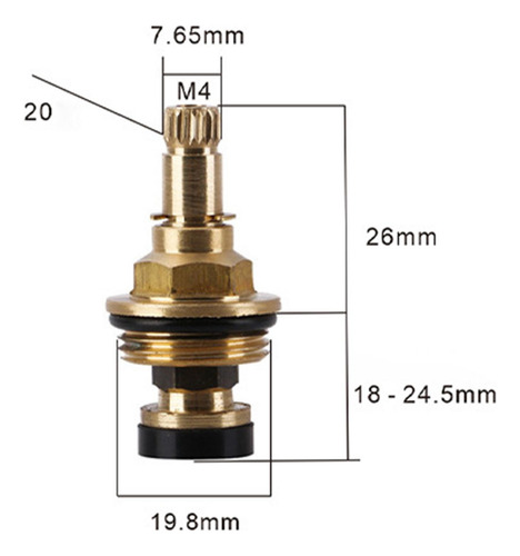 Carrete De Válvula Para Grifo, Carrete Para Grifo De Agua