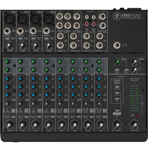 Consola Mixer Mackie 1202 Vlz4 12 Canales Musica Pilar