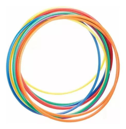 Kit 20 Aro Hula Hula Entrenamiento / Juegos Didácticos 70cm Surtidos