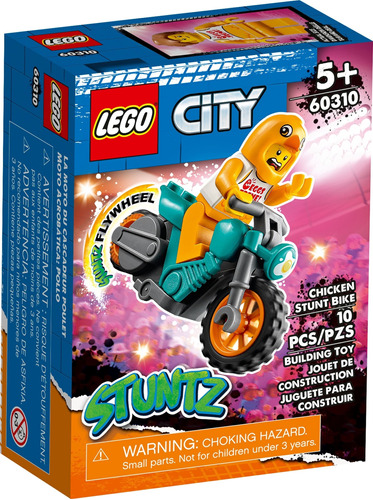Lego City Stuntz Moto Acrobática Pollo 60310