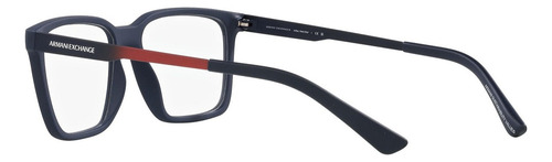 Lentes Oftálmicos Armani Exchange Ax3103 8181 Azul Mate Azul Mate