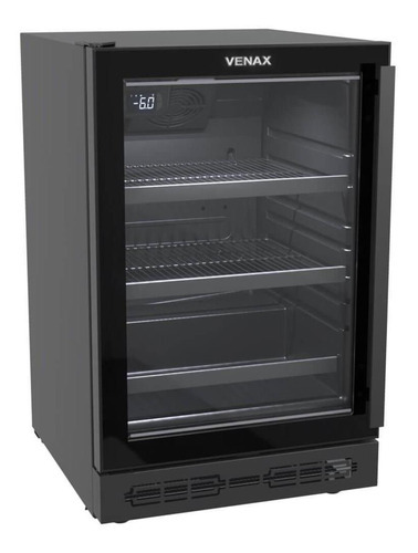 Cervejeira Venax Top Light In 100 Porta Invertida Preto Cor Preto Fosco Voltagem
