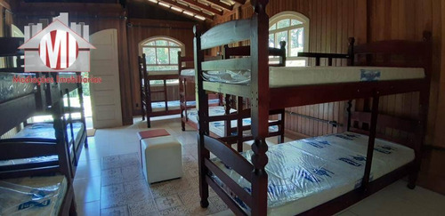 Chácara Maravilhosa Com Chalés Em Madeira, Piscina, Espaço Gourmet, Fireplace, Bosque E Vista Deslumbrante, 11000 M² Por R$ 2.000.000 - Socorro/sp - Ch0665