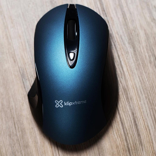 Imagen 9 de 11 de Mouse Inalámbrico Silence Click Klipxtreme Kmw-400bl Azul