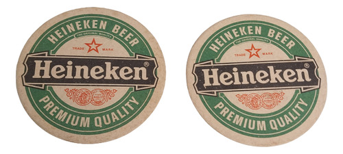 Antiguos Posavasos De Cerveza Heineken  X 2