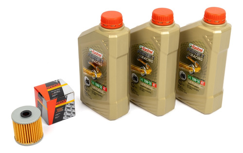 Kit Service Filtro Aceite + Power1 10w50 Kawasaki Klr 650 92