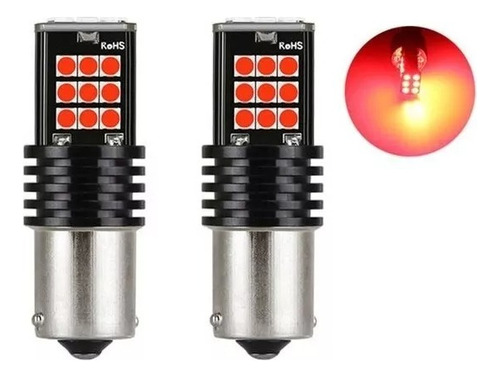 Par Ampolletas Led Roja Freno - Canbus P21-5w 1157 Bay15d