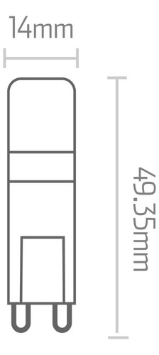 Set 5 Focos Led Tipo T16 Ipsa Base G9 Luz Fría / Cálida