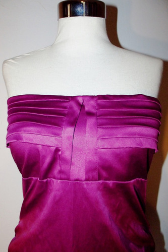 Elegante Vestido De Fiesta Strapless Tipo Sirena M Impecable