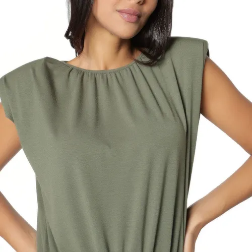 Blusa sin manga con hombreras deals