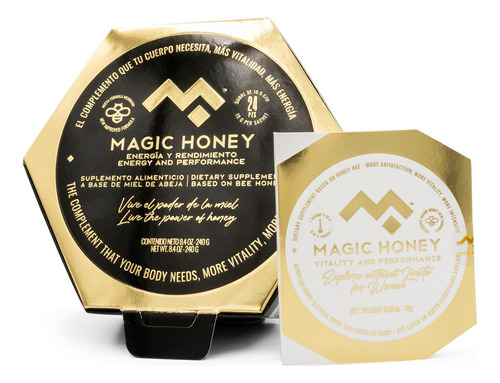 Magic Honey suplemento alimenticio 24 sachets hombre y 1 sachet mujer paquete energizante