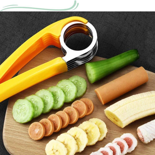 Rebanador de frutas y verduras con chips de plátano de acero inoxidable